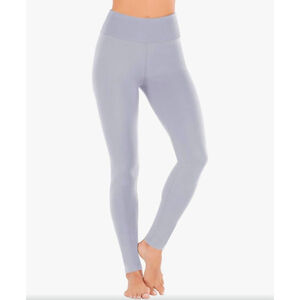 Women's Heathyoga Leggings, Size Large Grey